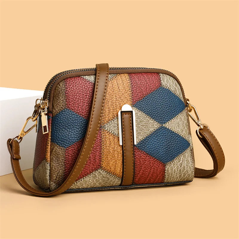 Luxury Plaid Shoulder Bag