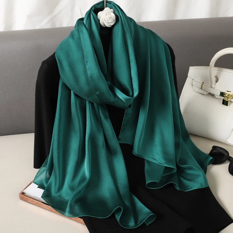 Satin Muslim Hijab Shawl | Faeva London
