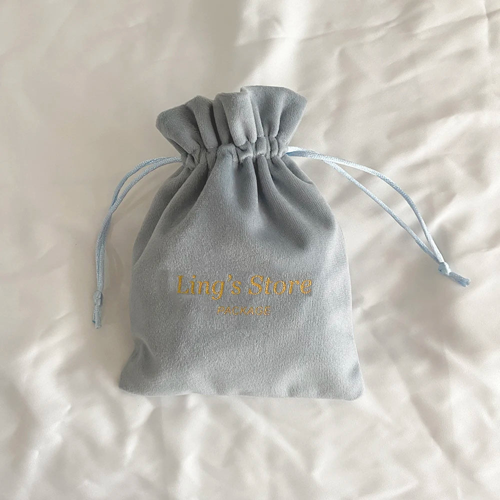 100Pcs Soft Jewelry Drawstring Velvet Bag Rings Earri | Faeva London