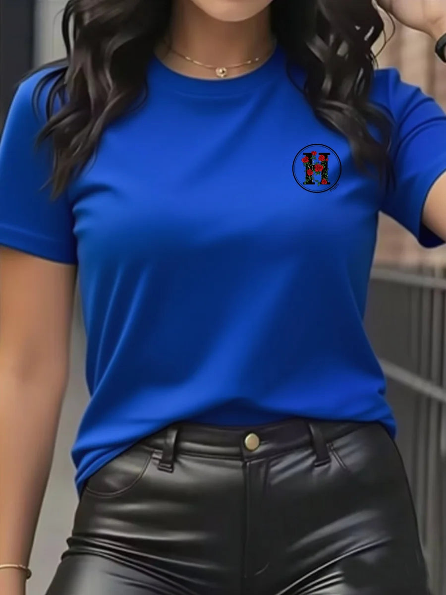 Women's T-Shirt Leisure Fashion Short Sleeve Cotton Tees High Quality Comfortable Brand T-shirt Summer Streetwear Y2k Top