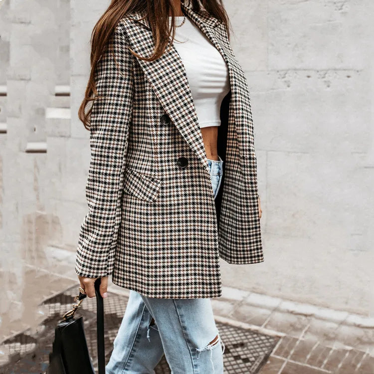 Women's Suit Jacket Casual Coat | Faeva London