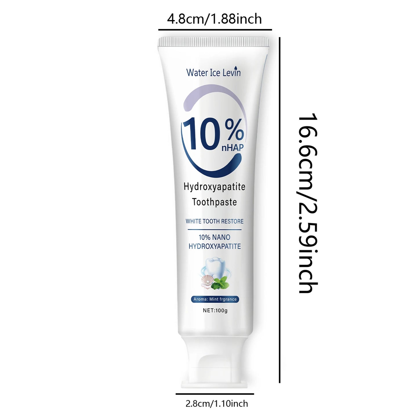 10% Nano Hydroxyapatite Toothpaste Restores White Tee | Faeva London