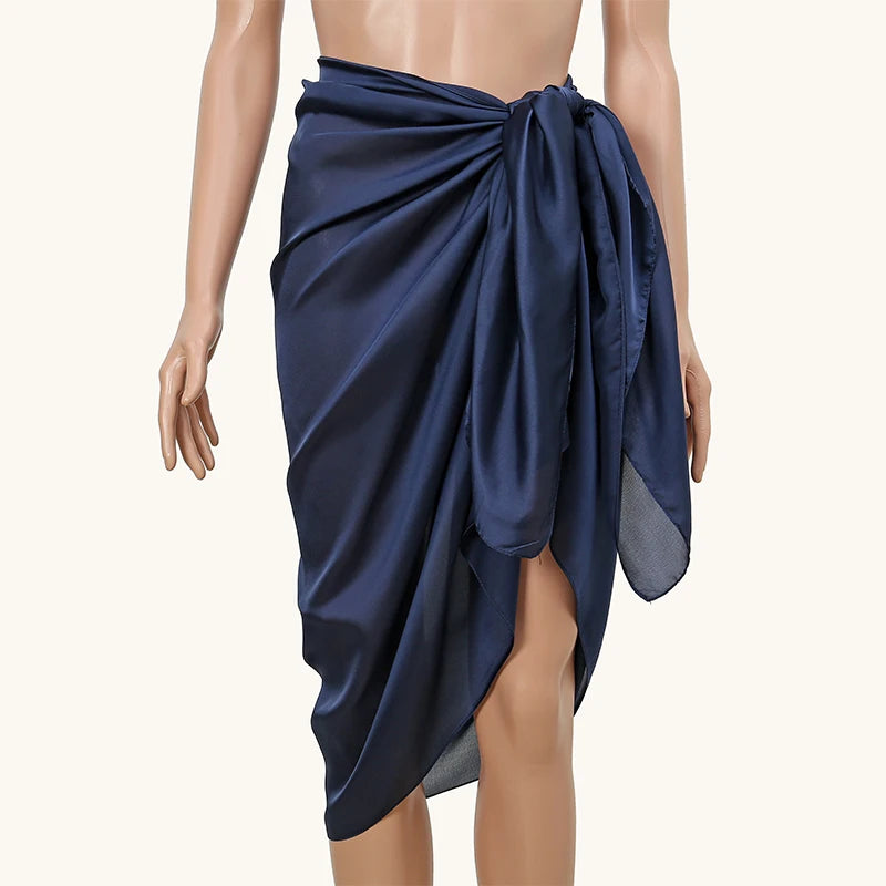 Satin Muslim Hijab Shawl | Faeva London