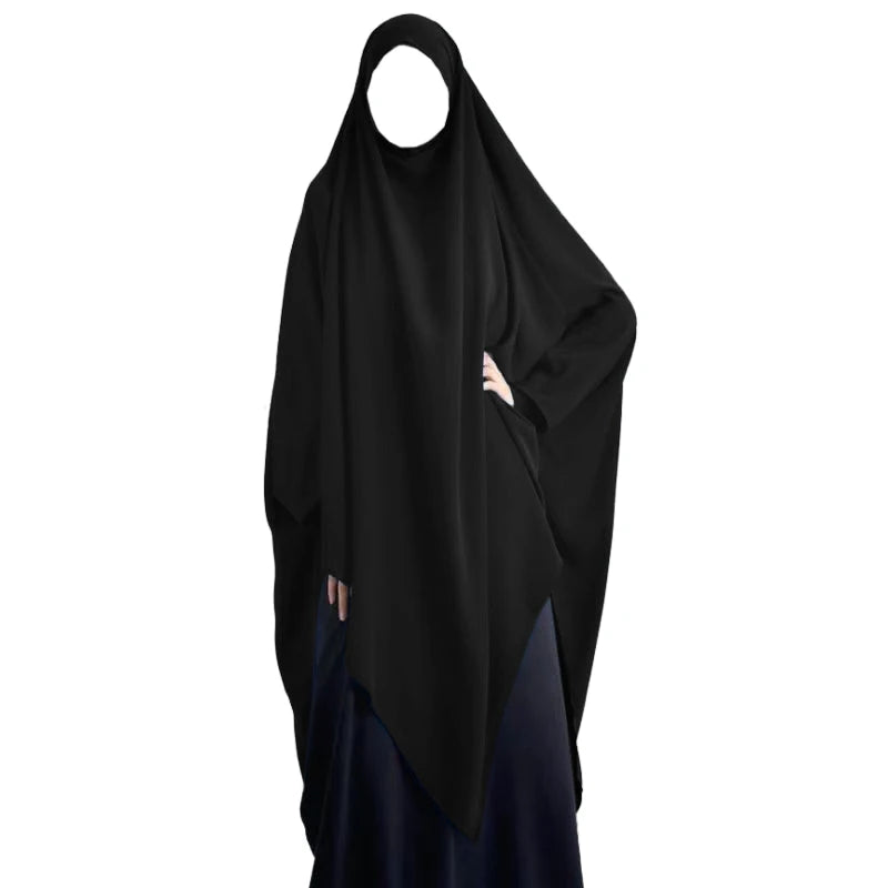 Eid Hooded Muslim Long Khimar Women Hijab Maxi Dress Prayer Garment Djellaba Jilbab Abaya Ramadan Gown Islamic Niqab Burka Jubah