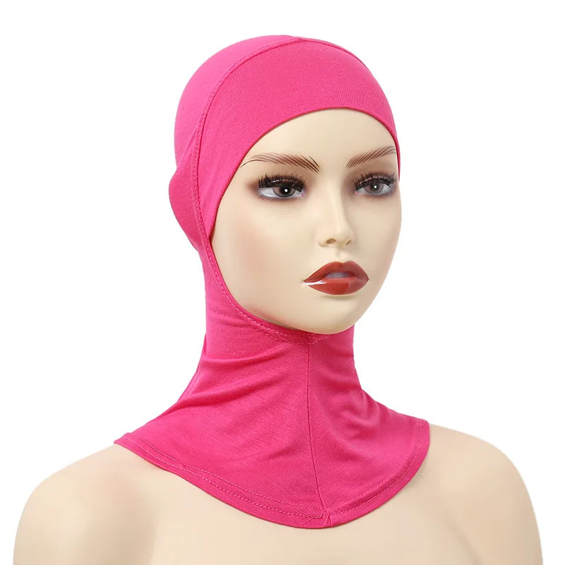 Muslim Women Inner Hijabs Caps Cotton Underscarf Head Cover Islamic Ninja Hijab Scarf Hat Turban Cap Bonnet Nightcaps