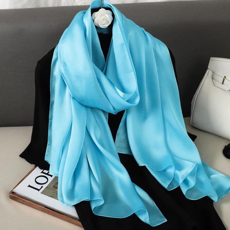 Satin Muslim Hijab Shawl | Faeva London