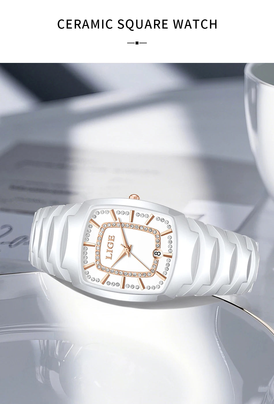 LIGE Luxury Watch for Woman Waterproof Stainless Steel Quartz Ladies Watch Outdoor Sport Women's Watches Elegant Female Clock
