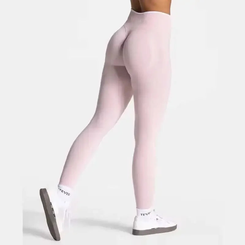 TEVEO Shorts Low Waist Seamless Women Yoga Shorts Scrunch Bum Gym Shorts Workout Biker Stretch Fitness Short Fashion Running