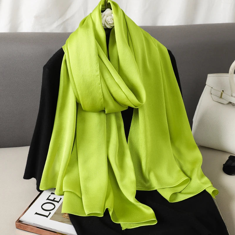 Satin Muslim Hijab Shawl | Faeva London
