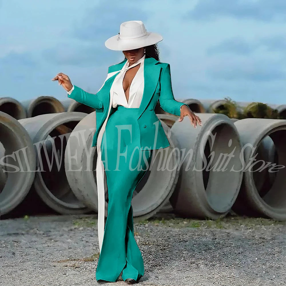 White Evening Suit 2-Piece | Faeva London