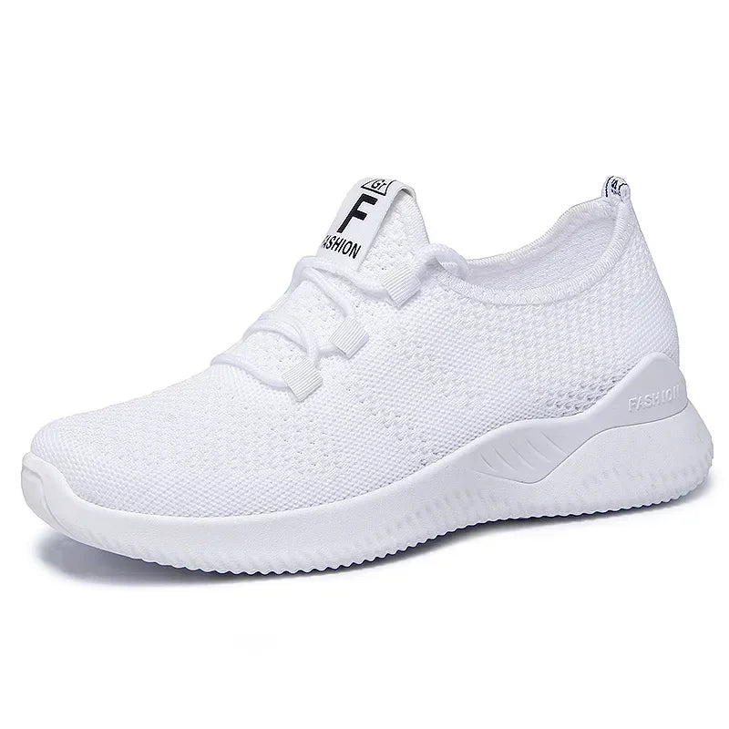 2026 Spring and Autumn Fashionable Solid Color Breathable Sneakers | Faeva London