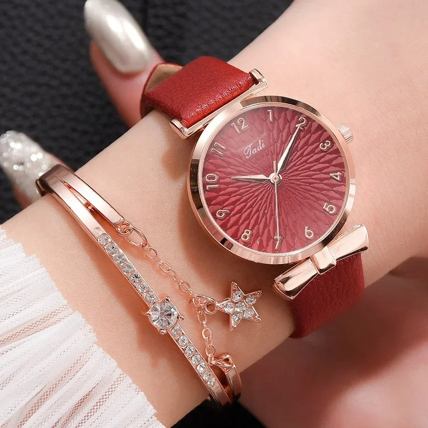 Luxury Women Bracelet Quartz Watches For Women Magnetic Watch Ladies Sports Dress Pink Dial Wrist Watch Clock