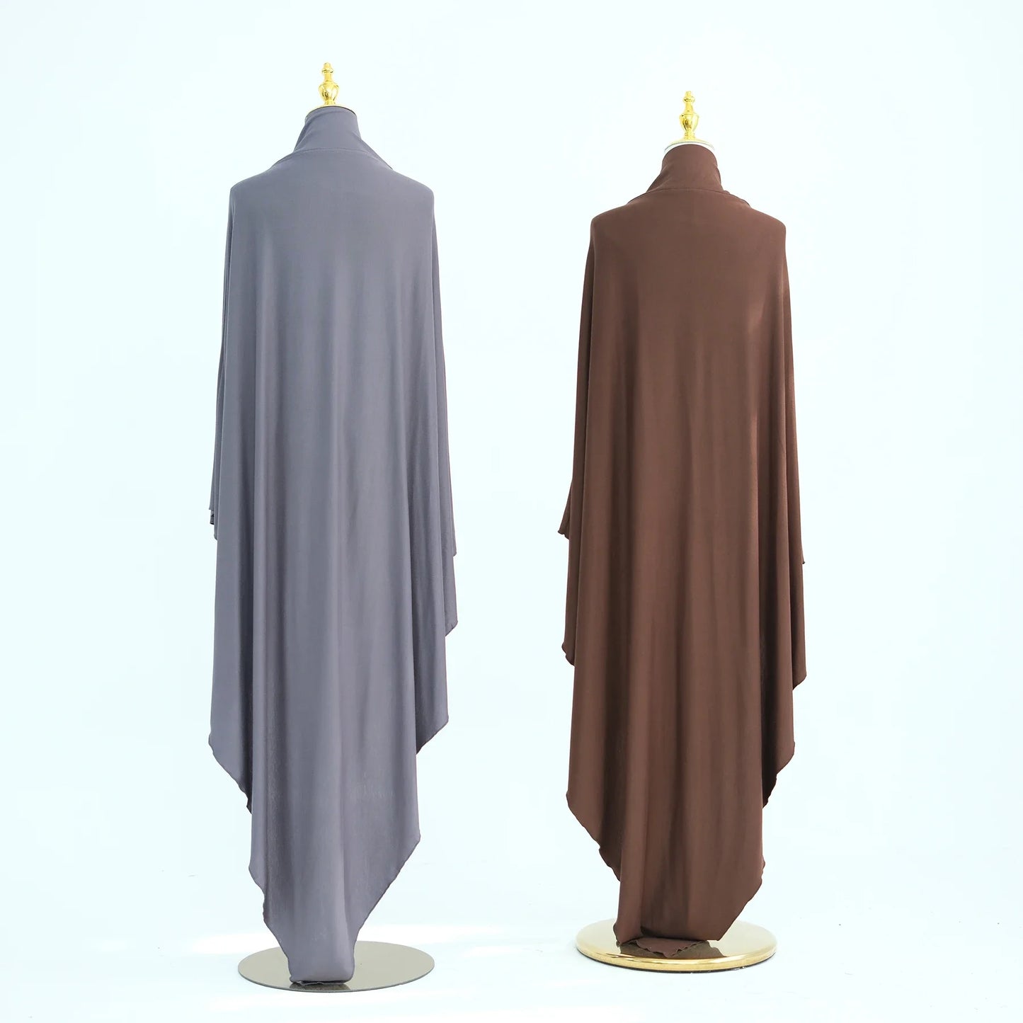 Jersey Cotton Khimar Muslim Women Long Hijab Scarf Eid Djellaba Ramadan Islam Clothing Prayer Garment Burqa Niqab Abaya Robe New