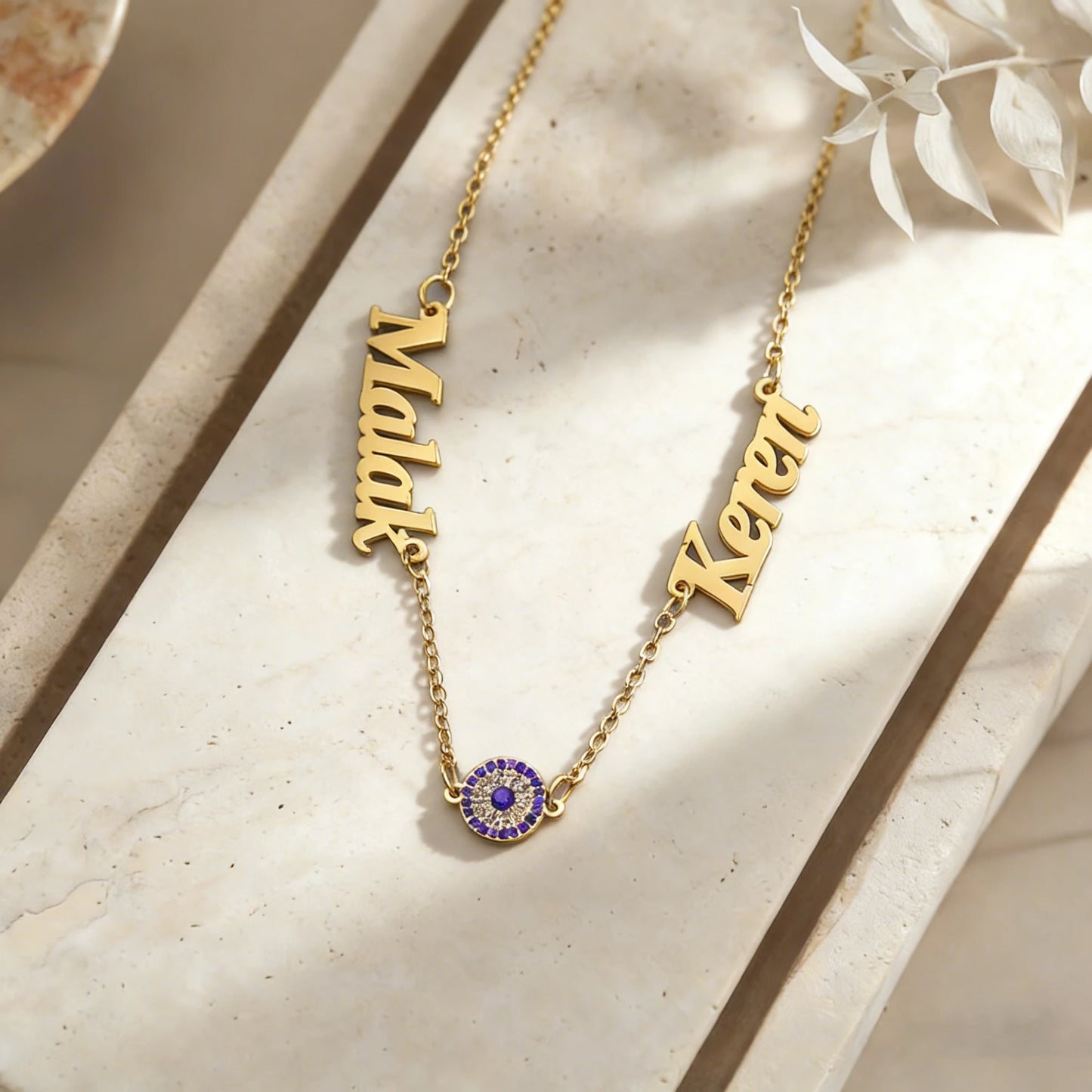Haiyufly Custom Multiple Names Necklace for Women Stainless Steel Jewelry Zircon Heart Choker Chain Personalized Birthday Gift