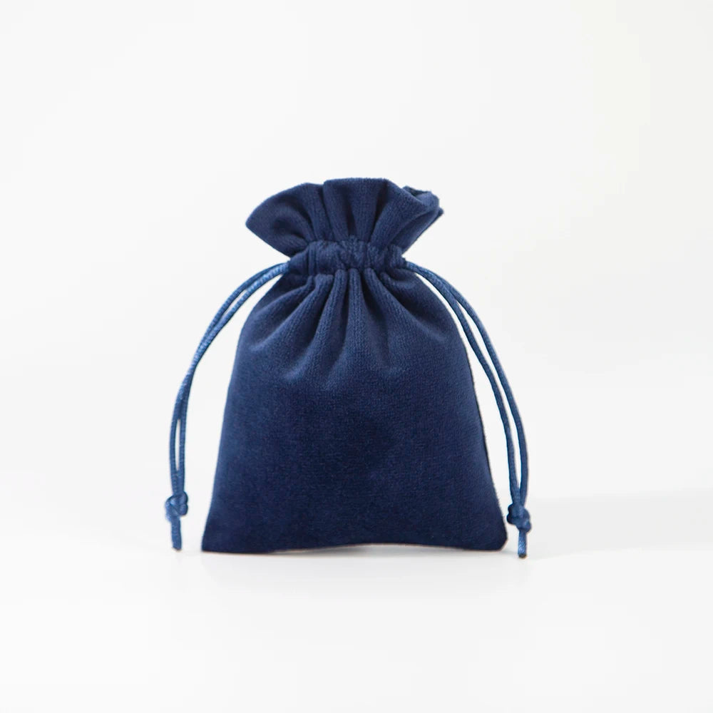 100Pcs Soft Jewelry Drawstring Velvet Bag Rings Earri | Faeva London