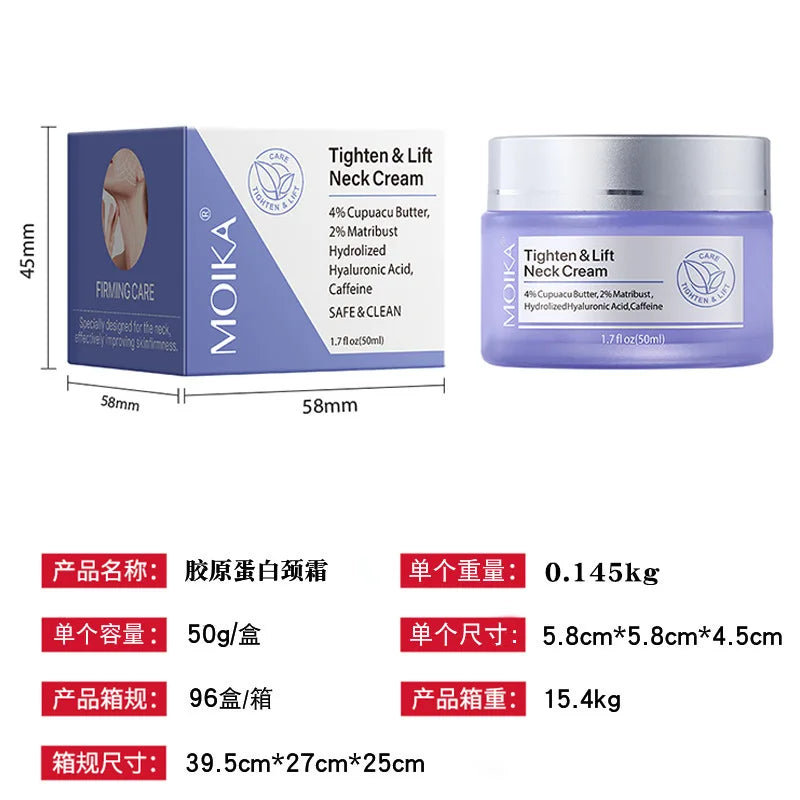 Cross-Border Universal Lifting Firming Neck Cream Reduce Neck Lines Brightening Moisturizing Rejuvenating Neck Massage Care Crea