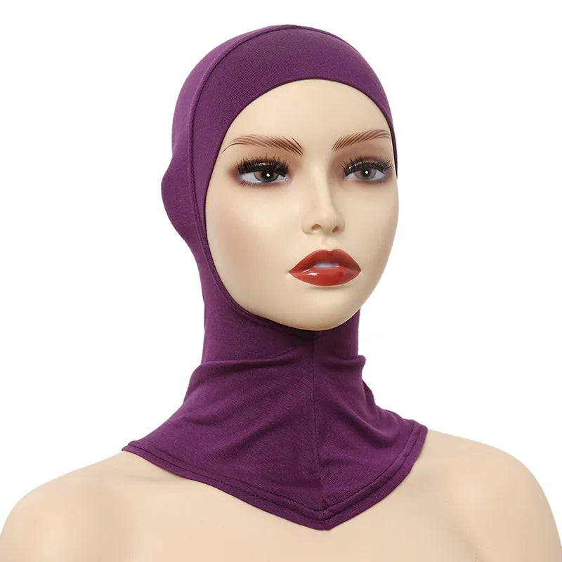 Muslim Women Inner Hijabs Caps Cotton Underscarf Head Cover Islamic Ninja Hijab Scarf Hat Turban Cap Bonnet Nightcaps