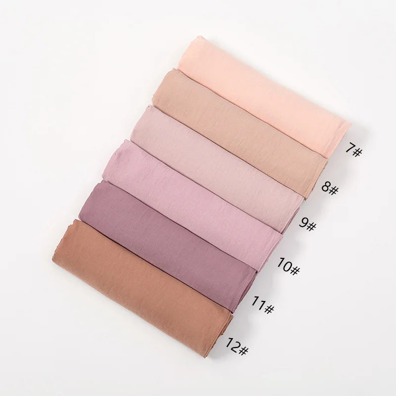 Premium Velvet Satin Chiffon Hijab Scarf Women Luxury Soft Plain Shawl For Women Muslim Hijabs Turban Femme Chic Ramadan
