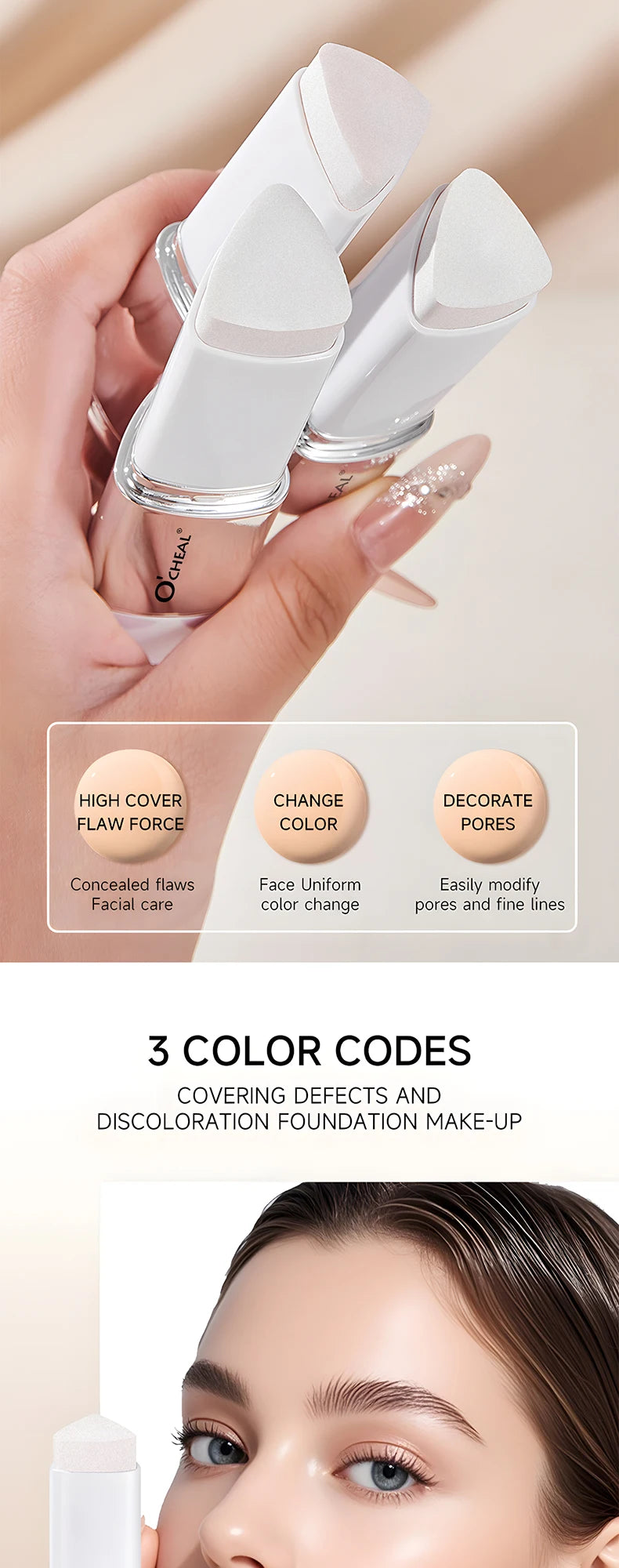 Temperature Changing Foundation Stick