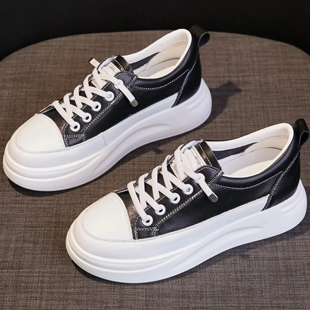 Sneakers Women 2026 Spring Autumn Versatile Matsuke Increase Breathable Leisure Board Shoe Female Woman Shoes platform sneakers