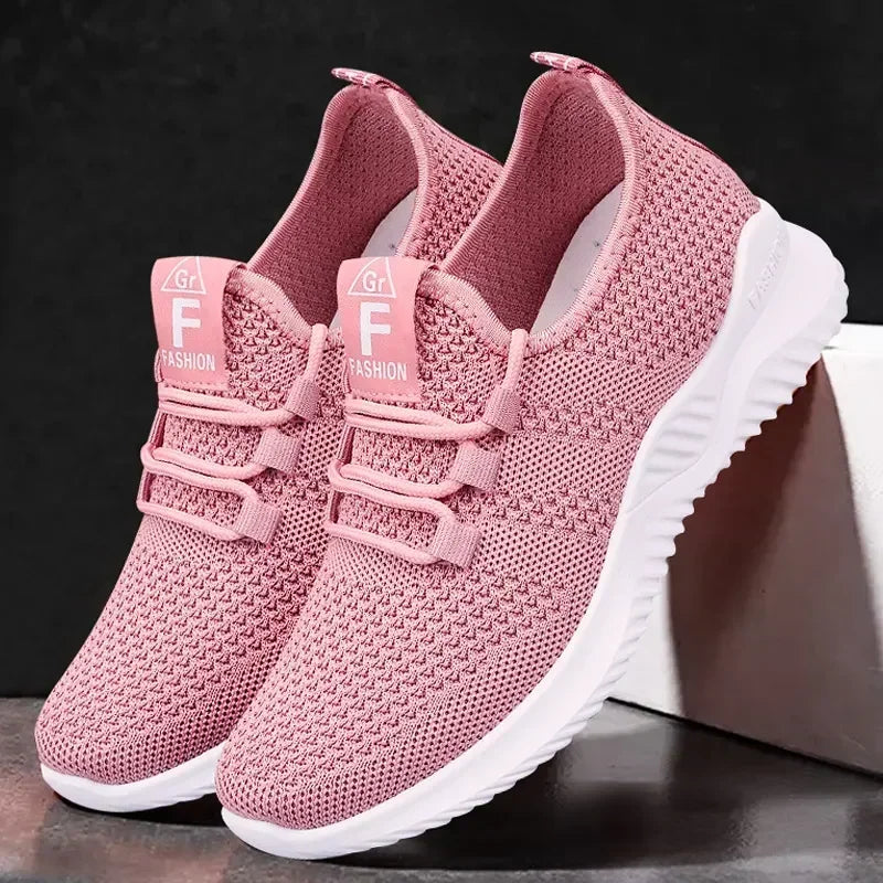 2026 Spring and Autumn Fashionable Solid Color Breathable Sneakers | Faeva London