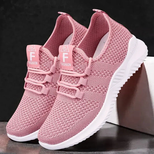 2026 Spring and Autumn Fashionable Solid Color Breathable Sneakers | Faeva London