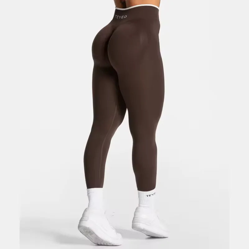 TEVEO Shorts Low Waist Seamless Women Yoga Shorts Scrunch Bum Gym Shorts Workout Biker Stretch Fitness Short Fashion Running