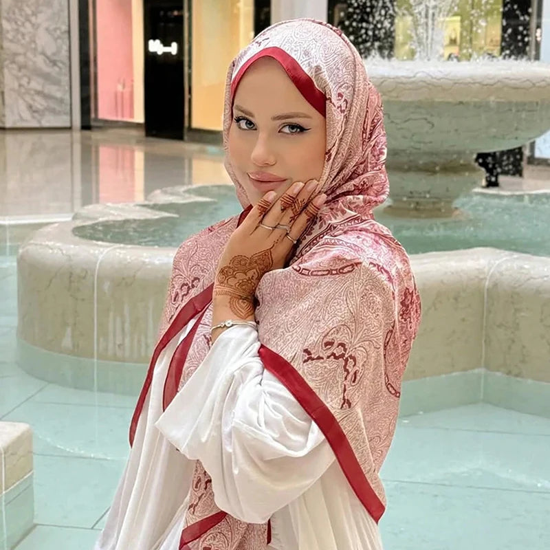 Luxury Brand Shawl Bohemian Style Cashew Print Scarf Shawl Hijab Scarf Female Foulard Soft Turban Head Wraps