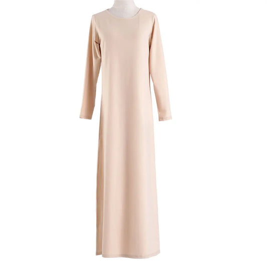 Inner dress Stretch Islamic Inside Dress Robes Inside Fancy Dress Inner Dress French Stylish Modesty Islamic Dress Wy1492