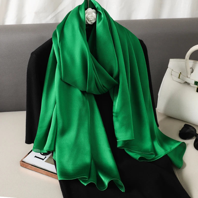 Satin Muslim Hijab Shawl | Faeva London