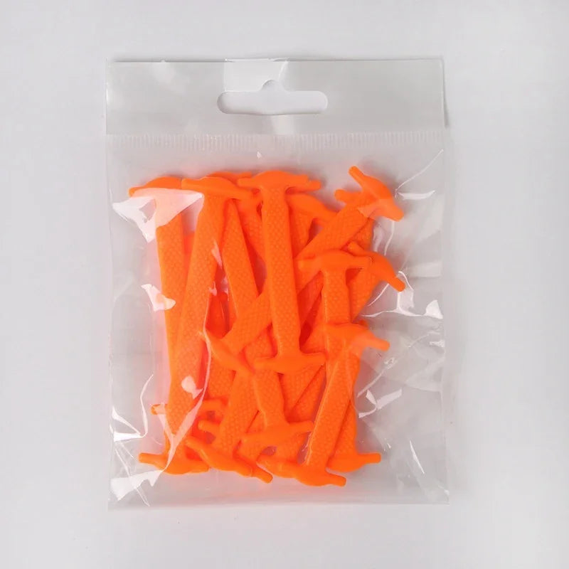 16pcs Lazy Shoelace Silicone Quick Lace Elastic Women | Faeva London