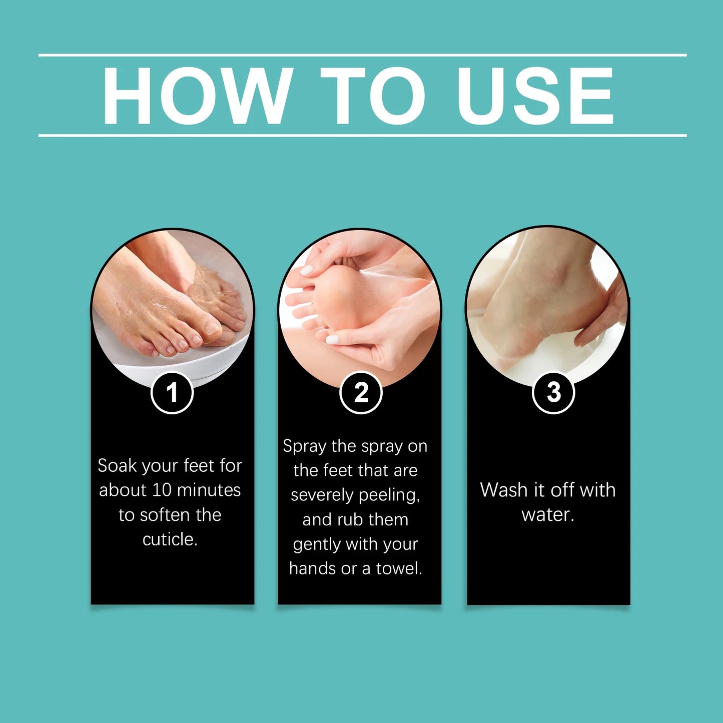 Foot Peeling Spray Instantly Remove Dead Skin Calluses Moisturizing Nourish Dry Cracked Rough Heels Exfoliating Foot Serum 20ml