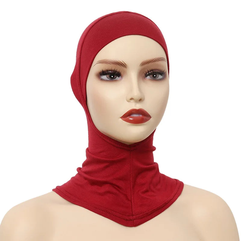 Muslim Women Inner Hijabs Caps Cotton Underscarf Head Cover Islamic Ninja Hijab Scarf Hat Turban Cap Bonnet Nightcaps