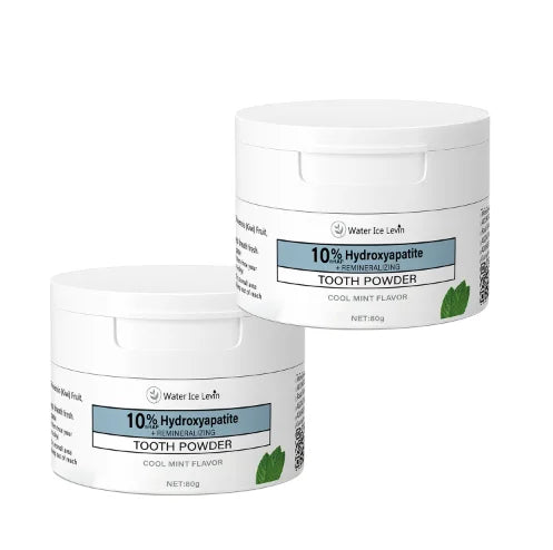 Tooth Powder with Cool Mint Flavor - Multi-functional Teeth Cleaning & Fresh Breath Formula with Charcoal & Hyaluronic Acid
