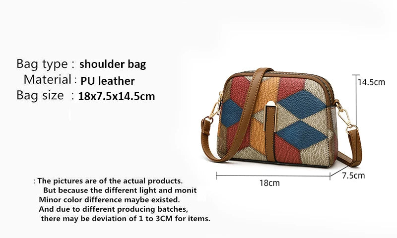 Luxury Plaid Shoulder Bag