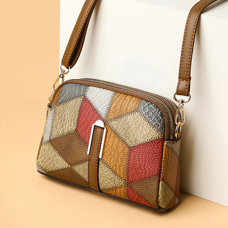 Luxury Plaid Shoulder Bag