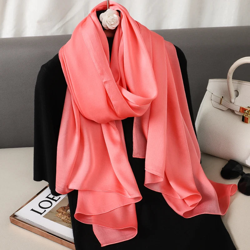 Satin Muslim Hijab Shawl | Faeva London