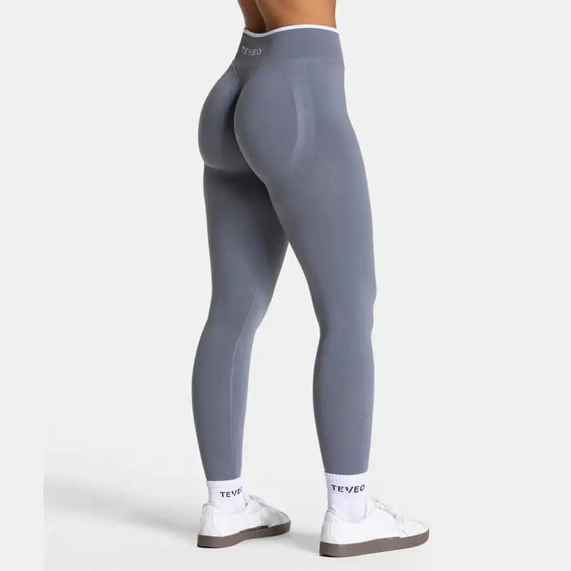 TEVEO Shorts Low Waist Seamless Women Yoga Shorts Scrunch Bum Gym Shorts Workout Biker Stretch Fitness Short Fashion Running