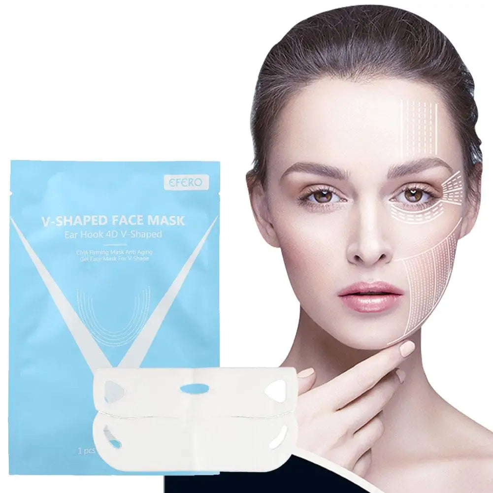 V Shape Mask Face Firming Mask Chin Facial Lifting Mask Massage Anti Wrinkle Shaper V Line Mask Slimming Brightening Skin Care