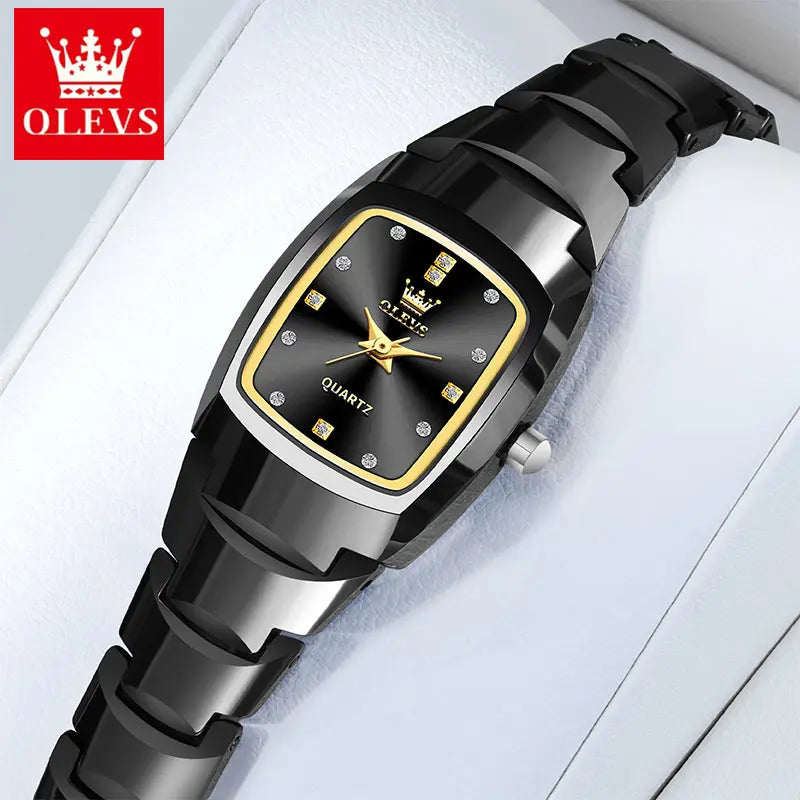 OLEVS Best Selling Elegant Fashion Trend Luxury Ladies Watch Original Tungsten Steel Strap Waterproof Quartz Watches for Women