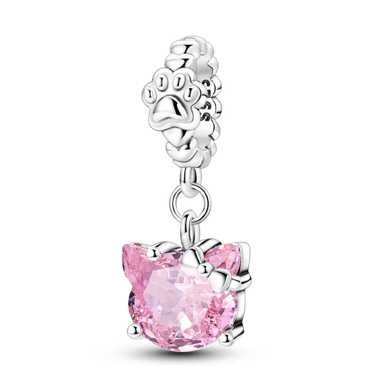 New 925 Sterling Silver Charms Beads Pendants Tree of Life Turtle Love Gemstone Sunflower Charms For Women Bracelet Jewelry Gift