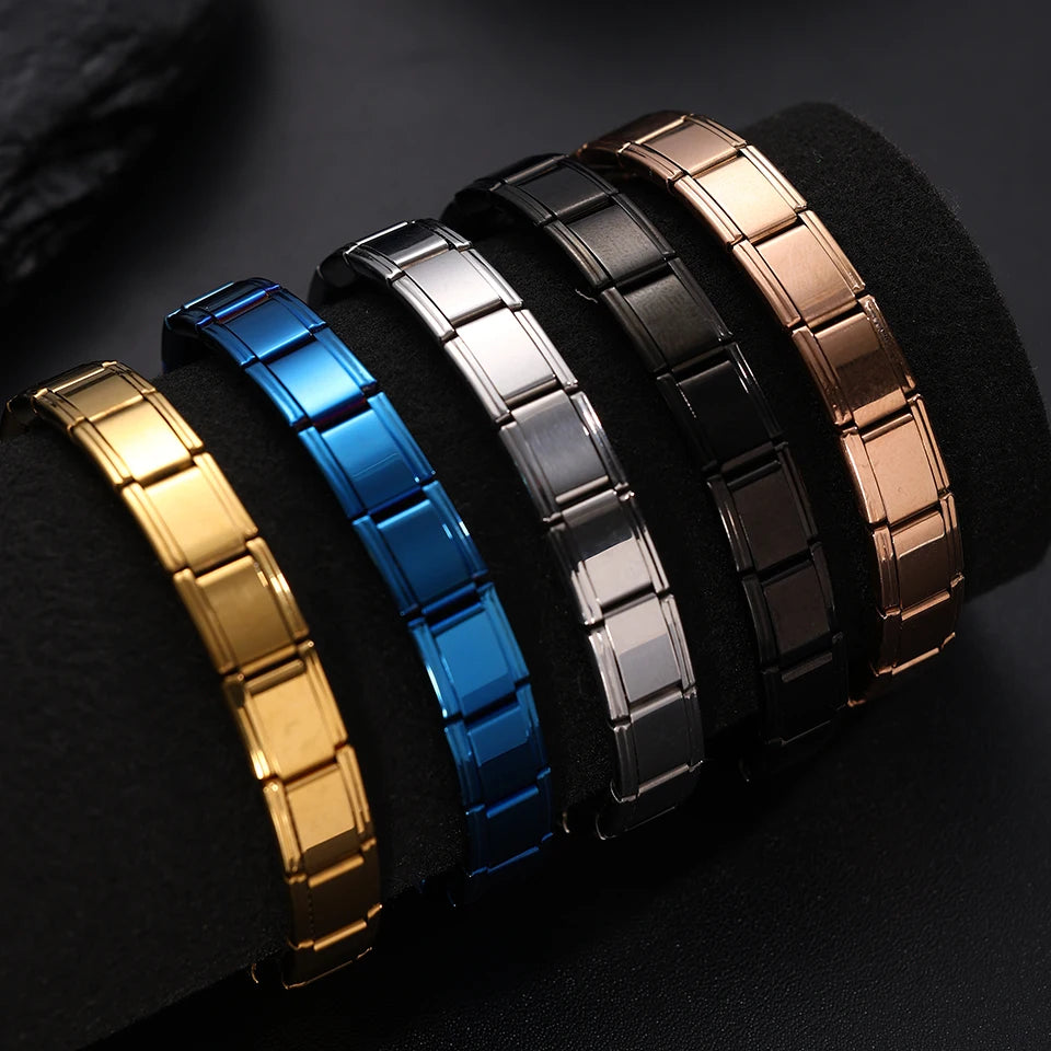 Italian Stainless Steel Square Bracelet