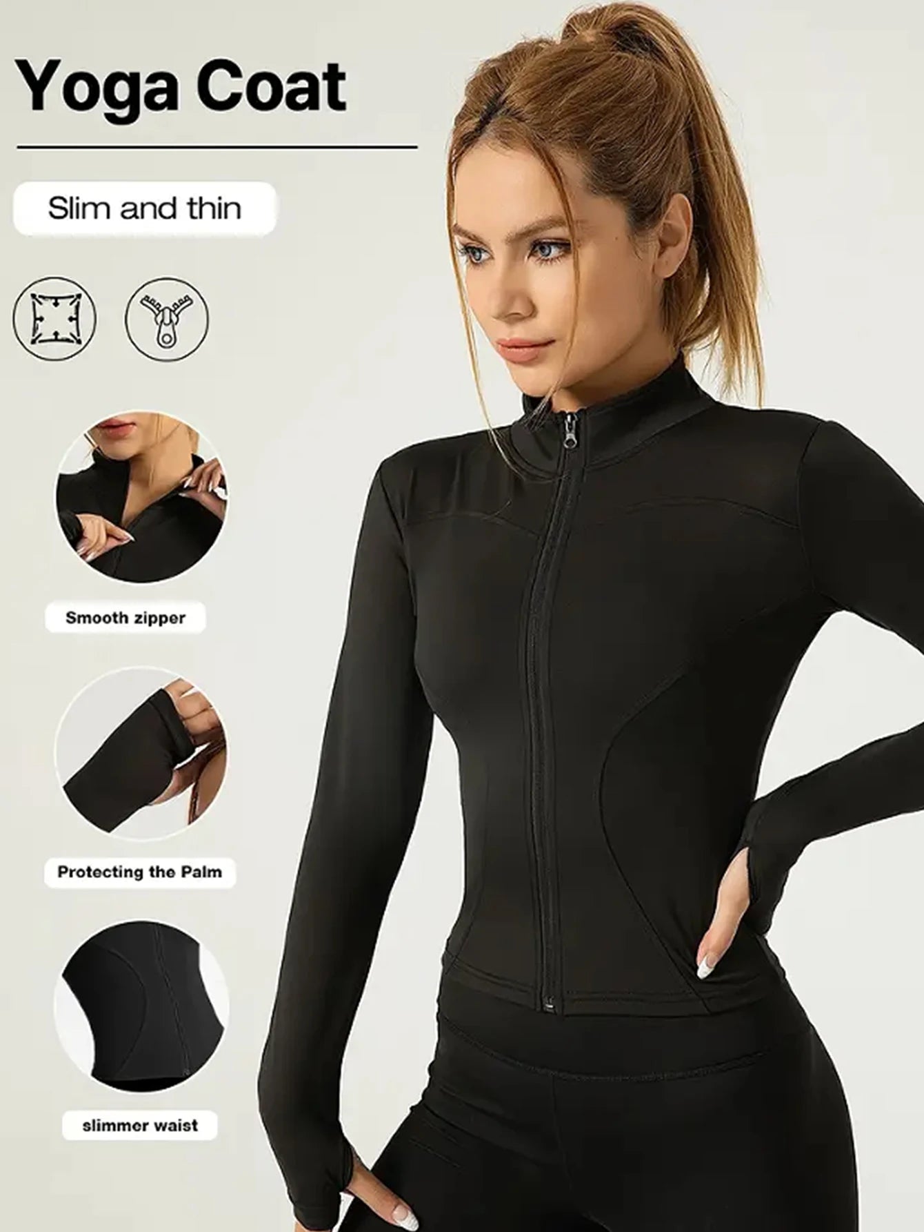 Long Sleeve Sports Pilates Jacket