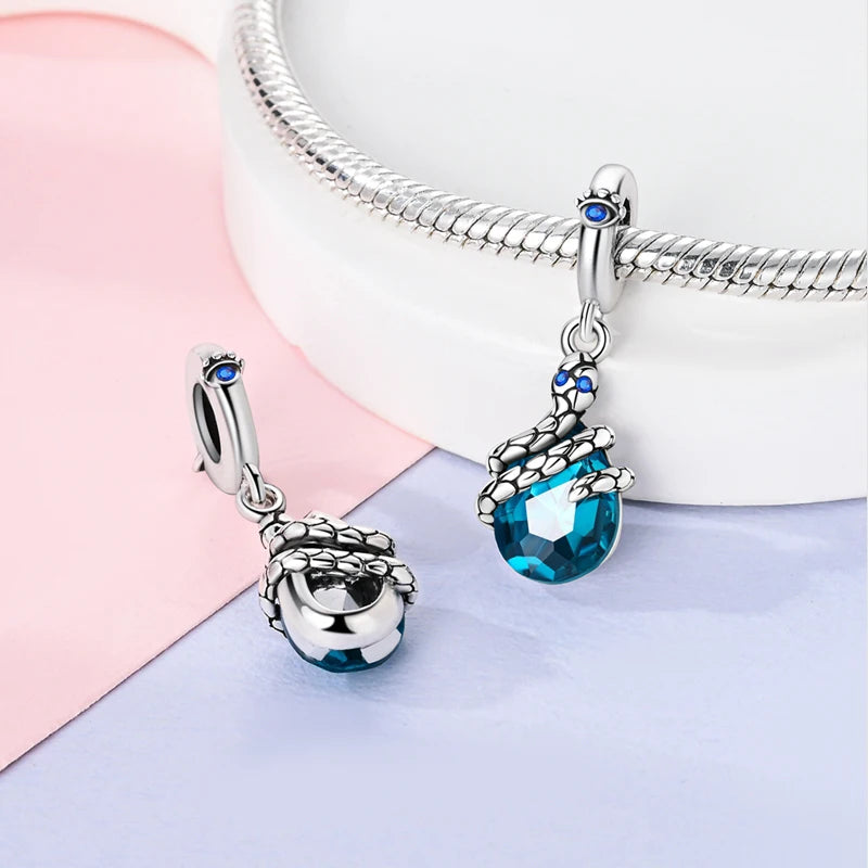 New 925 Sterling Silver Charms Beads Pendants Tree of Life Turtle Love Gemstone Sunflower Charms For Women Bracelet Jewelry Gift