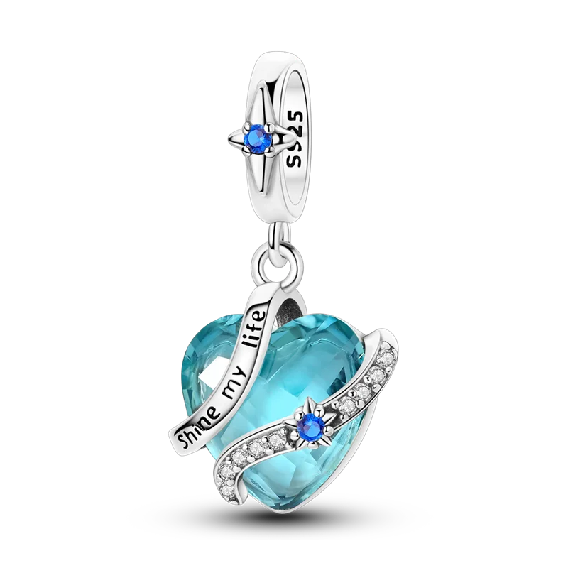 New 925 Sterling Silver Charms Beads Pendants Tree of Life Turtle Love Gemstone Sunflower Charms For Women Bracelet Jewelry Gift