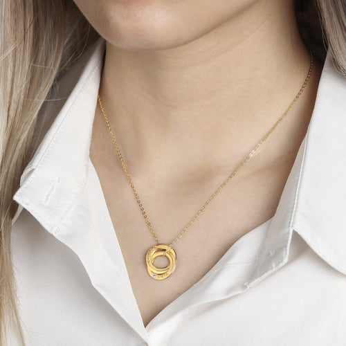 Personalized Mom Necklace with Kids Names & Birthstones - Sterling Silver
